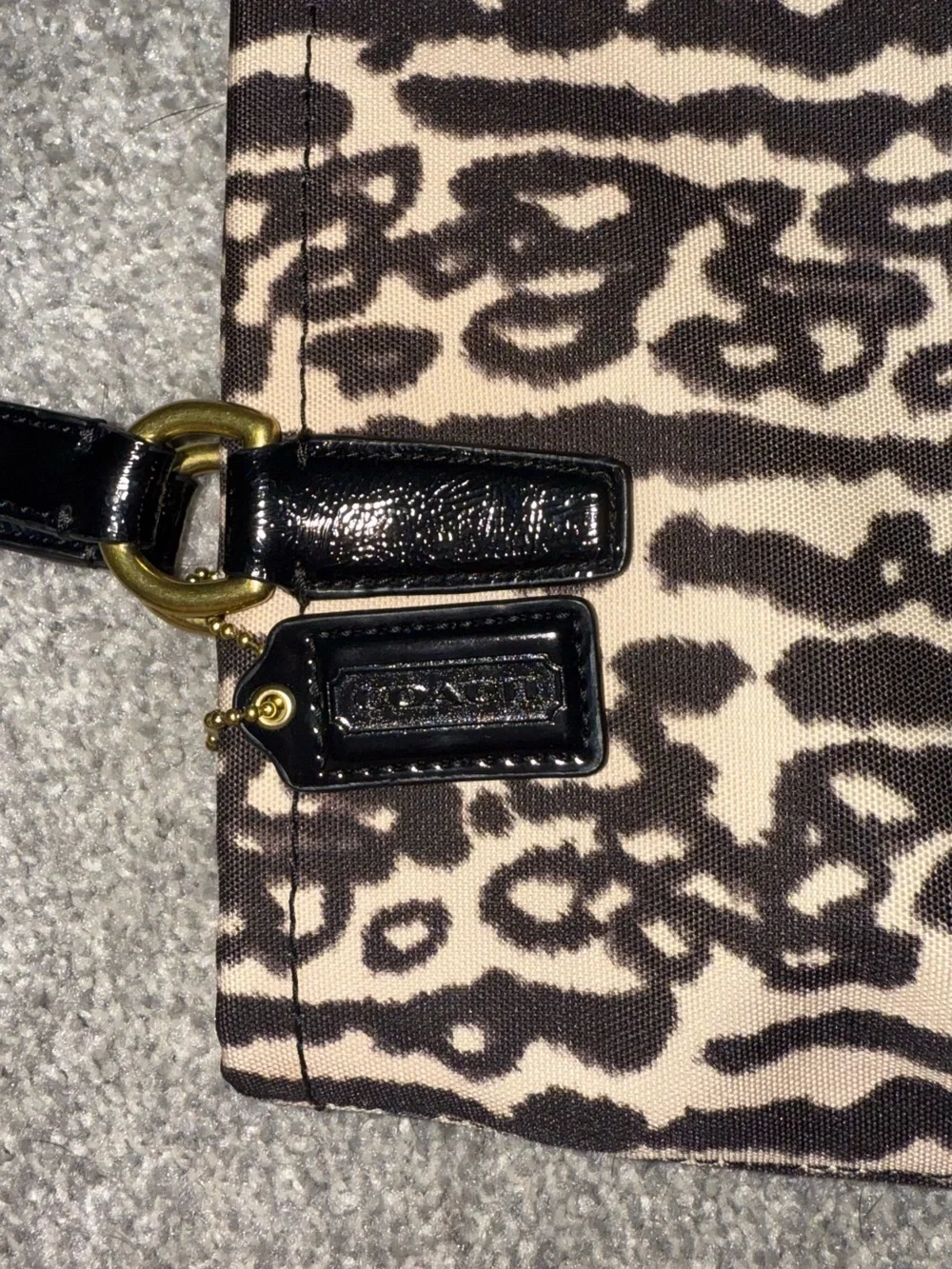 NEW Coach Signature Leopard Ocelot Print Tote